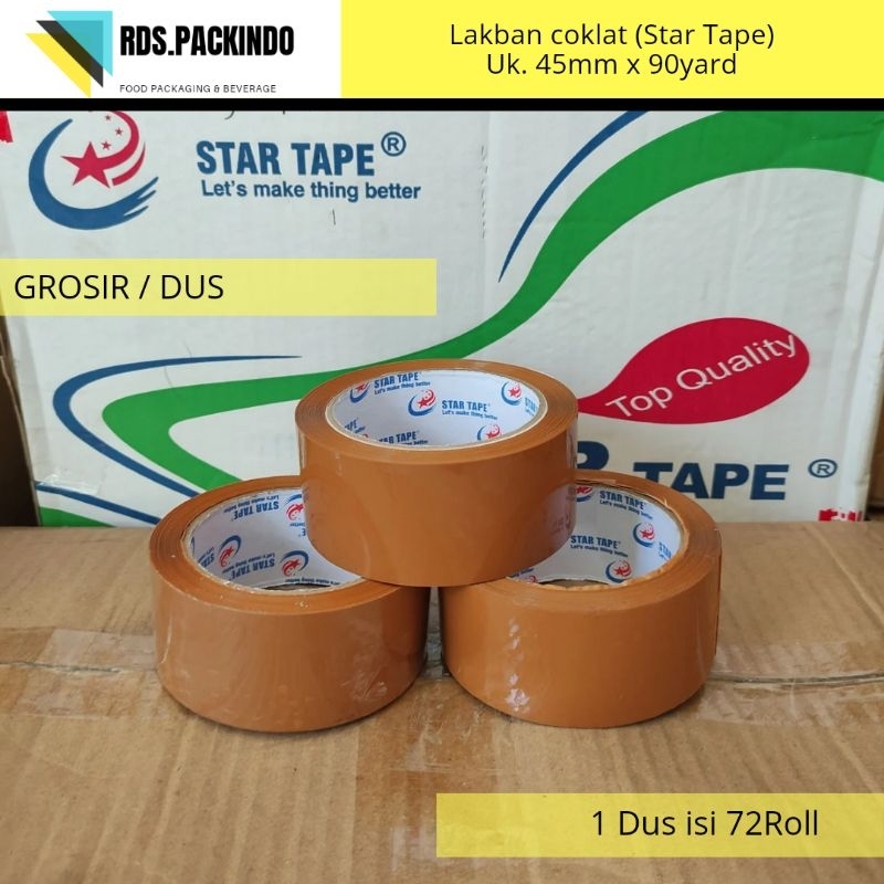 

Lakban Coklat Star Tape // GROSIR