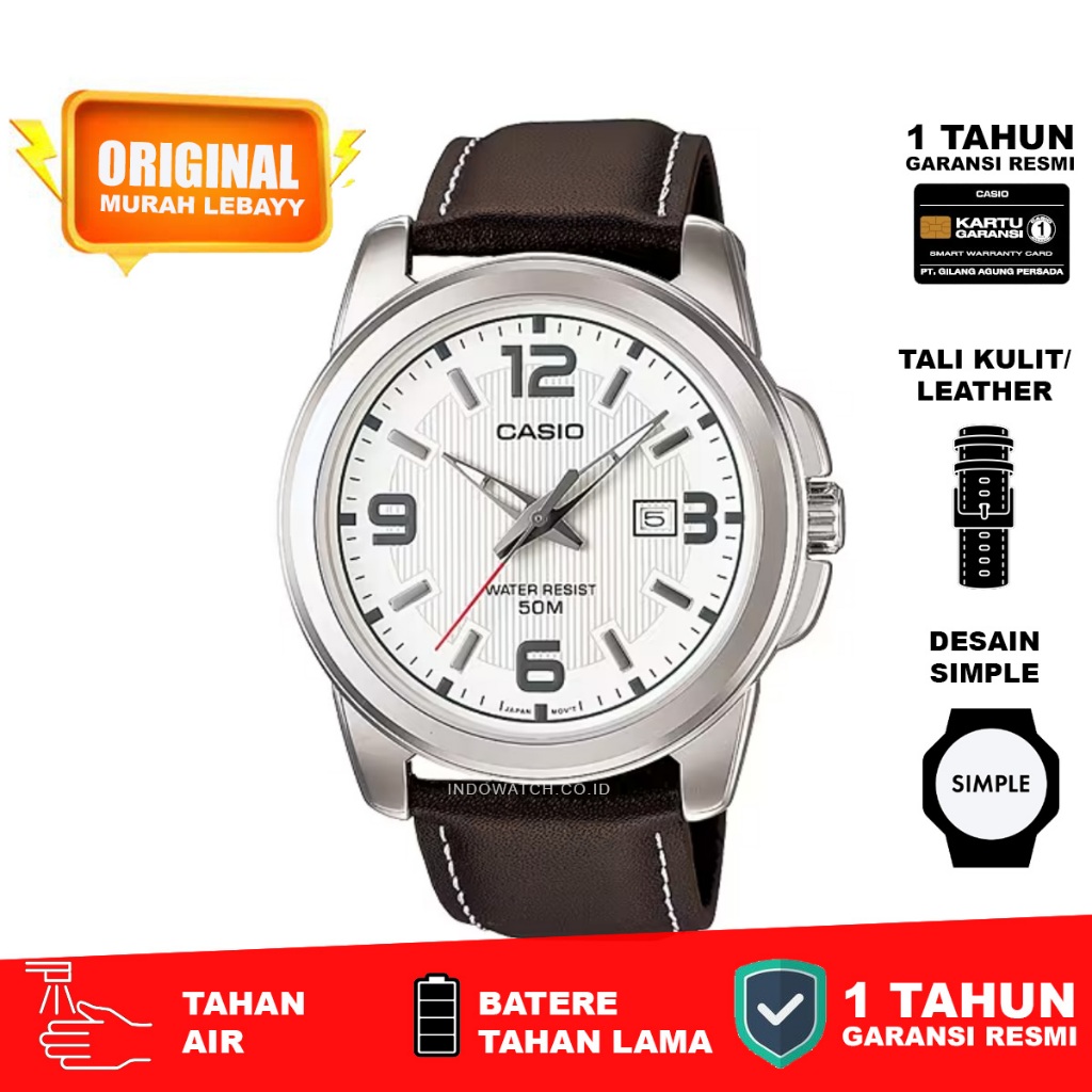 Casio MTP-1314L-7AV mtp 1314 mtp1314 jam tangan original garansi resmi