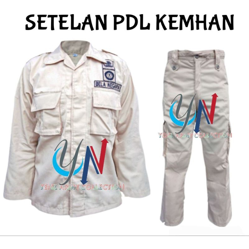 Baju setelan pdl belanegara seragam pns seragam kemhan