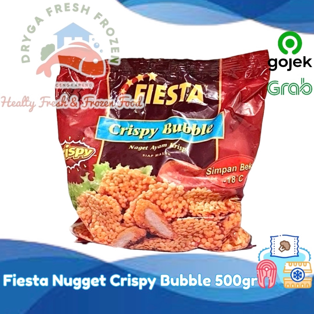 

Fiesta Chicken Nugget Crispy Bubble Naget Ayam Krispi 500gr