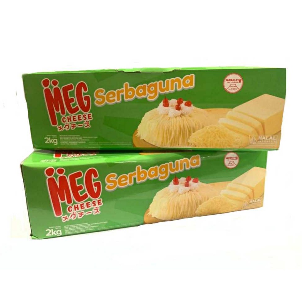 

Keju Cheddar - Cheese Cheddar Meg Serbaguna 2kg