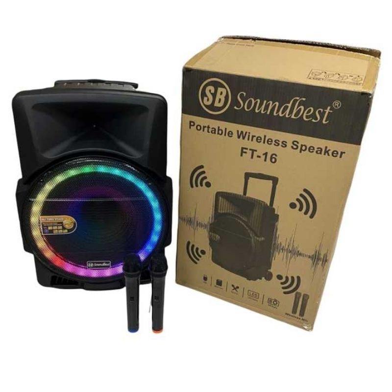 SPEAKER PORTABLE SOUNDBEST FT16 15 INCH FT 16 BLUETOOTH