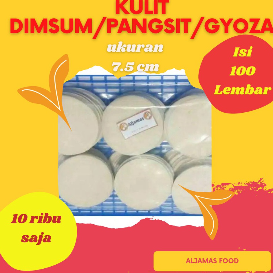 

Kulit dimsum 7.5 cm 100 pcs/pangsit/gyoza