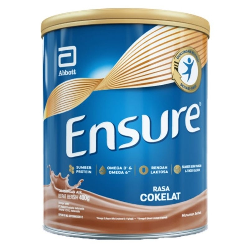 

Ensure Susu Bubuk Nutrisi Dewasa Cokelat 400gr