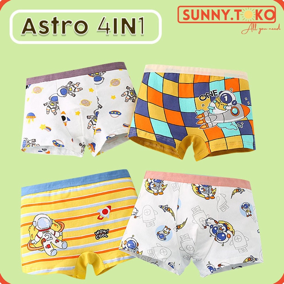Promo SaleWw3W7 (2-10 Tahun)Katun Murni CD Celana Dalam Anak Laki Laki Celana Dalam Boxer Anak celan