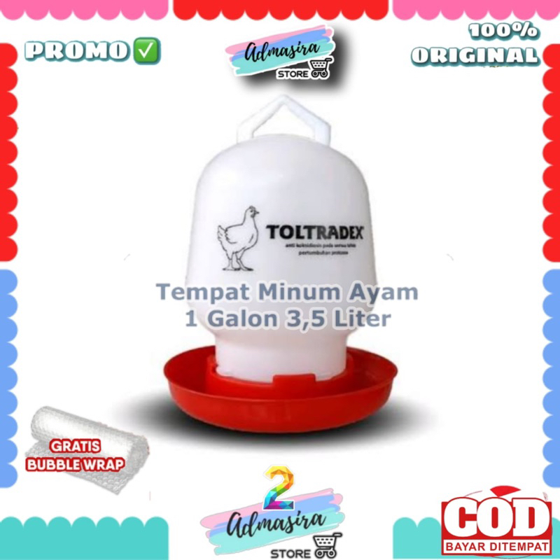 TMA TEMPAT MINUM AYAM 3 LITER 1 Galon Medion