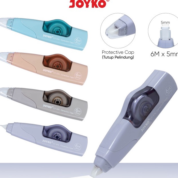 

Readystock Pita Koreksi Correction Tape Joyko CT-574