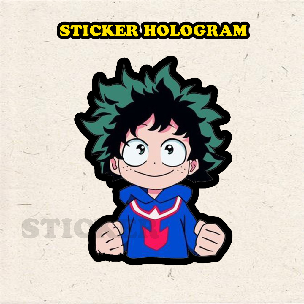 

Stiker Hologram My hero academia ukuran 8 cm