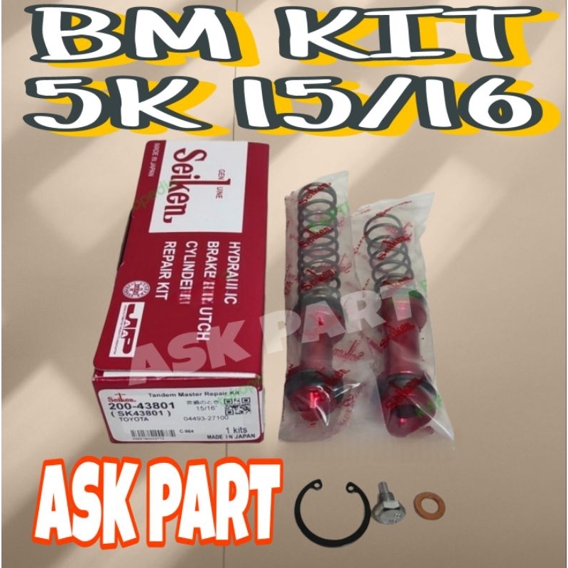 KIT BRAKE BM ISI MASTER REM ATAS KIT TOYOTA KIJANG SUPER KF50 5K 15/16