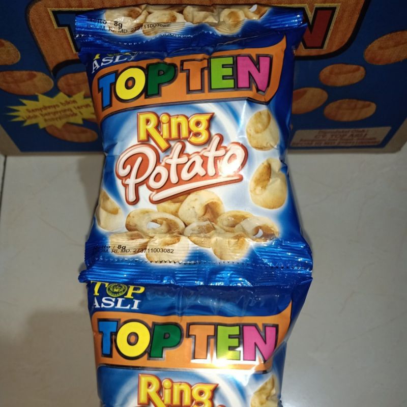 

CIKI TOP TEN ring Potato - Snack kentang rasa balado