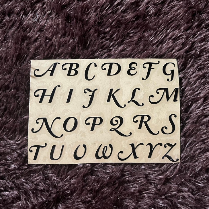 

Stiker Abjad (Bisa Custom Ukuran, Font, Warna)