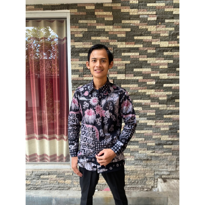 kemeja slimfit batik tulis katun premium