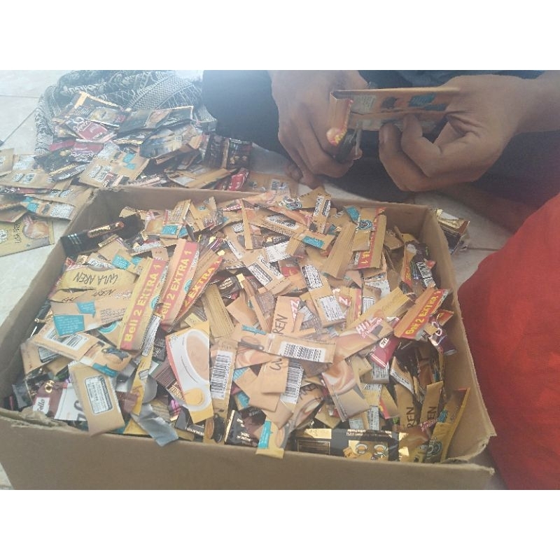 guntingan plastik bersih 100 gram