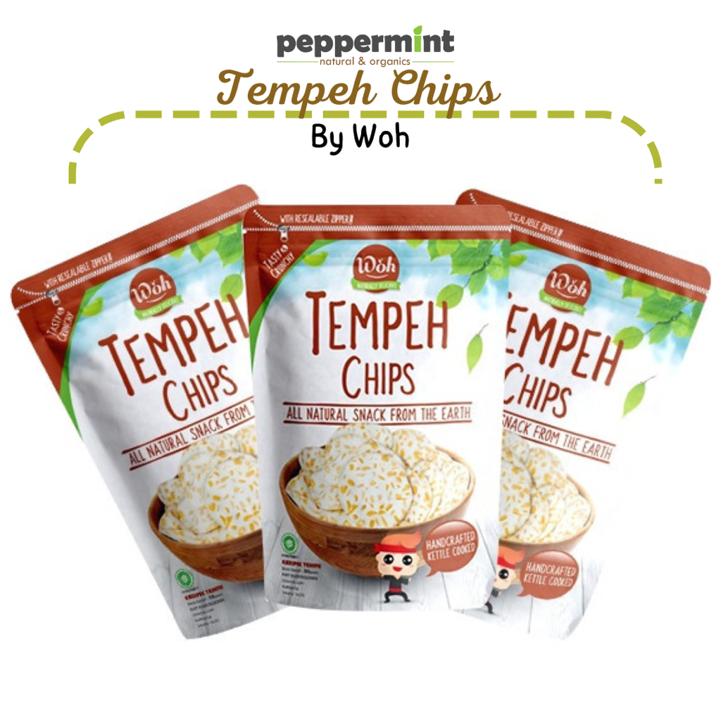 

Woh Tempeh Chips / Snack Tempe Sehat Gluten Free No MSG No Preservatives