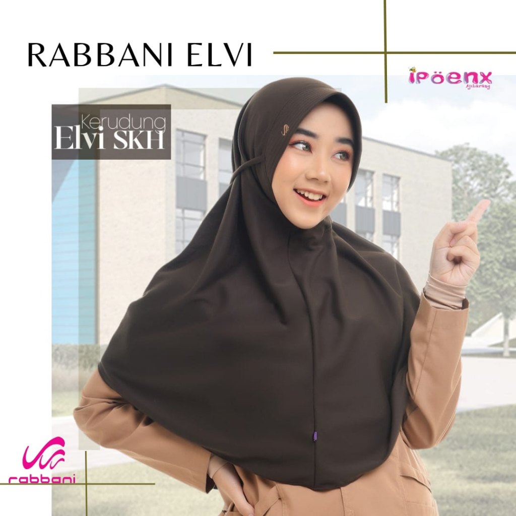 RABBANI KERUDUNG ELVI | KERUDUNG INSTANT SEKOLAH | RABBANI ORIGINAL | HIJAB INSTANT PREMIUM