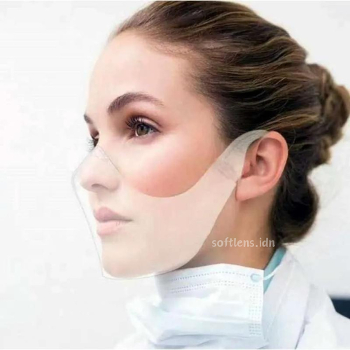 MASKER ACRYLIC TRANSPARAN | MASK TRANSPARANT PROTECTIVE | MASKER AKRILIK