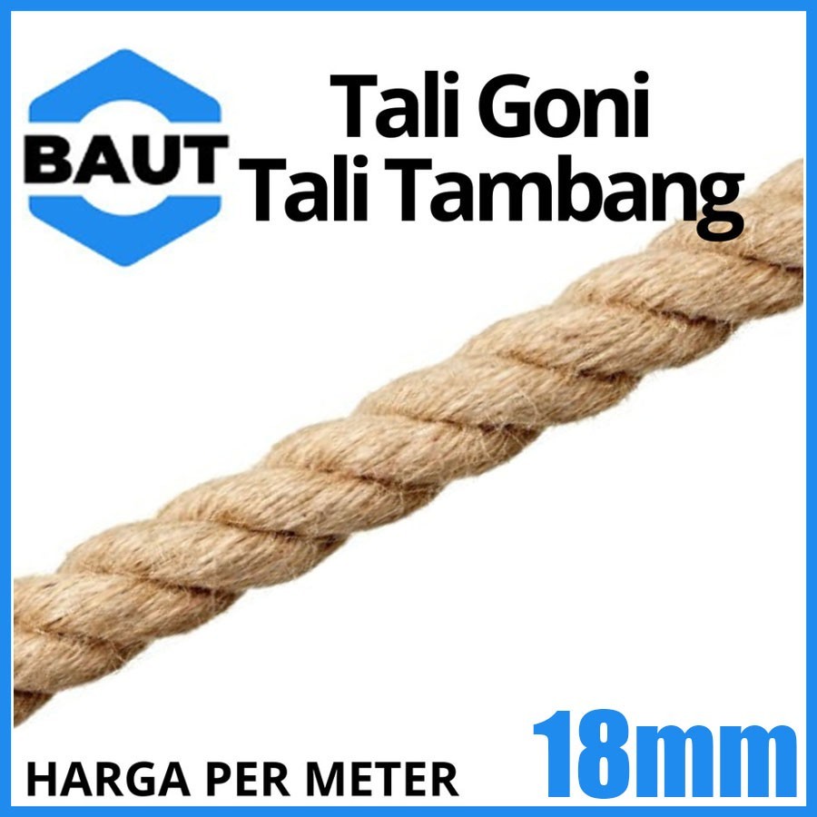 

Tali goni 18mm Tali Tambang / Tali rami / Tali goni