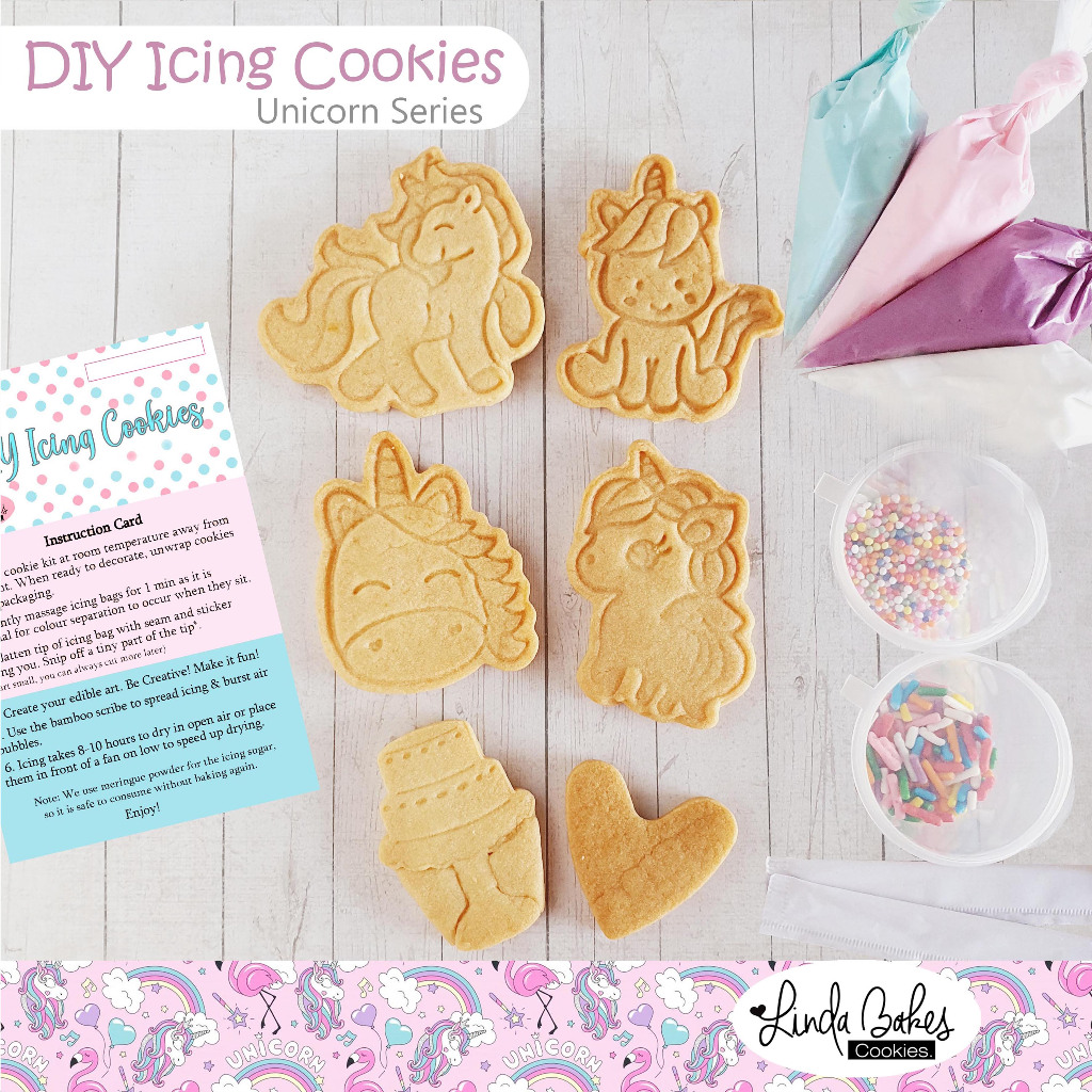 

DIY Icing Cookies | Kukis Hias | Kue Kering - Unicorn