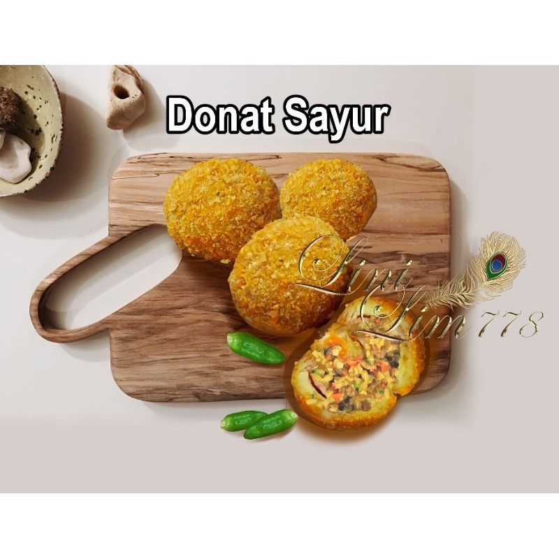 Donat sayur Frozen isi 10pc/donat sayur Frozen food/Donat sayur/donat Frozen/donat crispy/Frozen foo