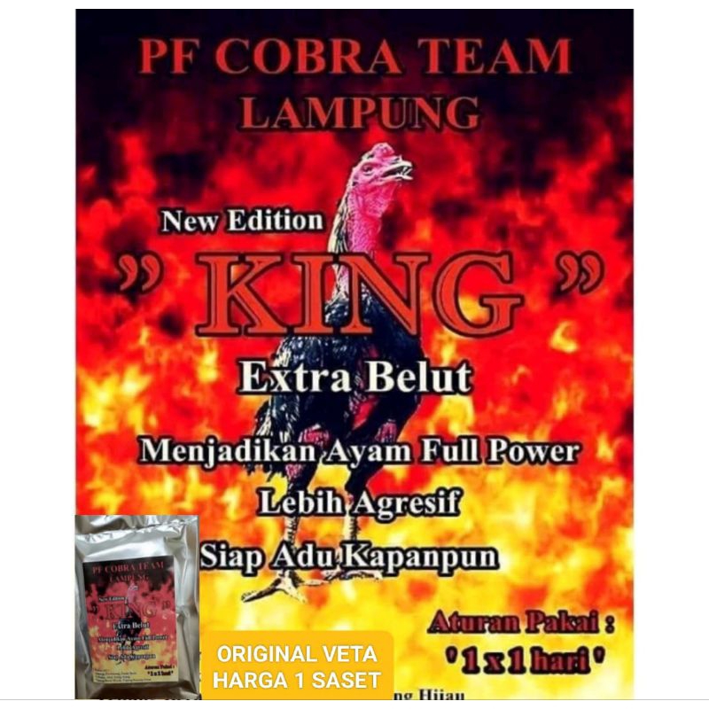JAMU KING EXTRA BELUT VITAMIN AYAM AGRESIF NEW EDITION AYAM FULL POWER