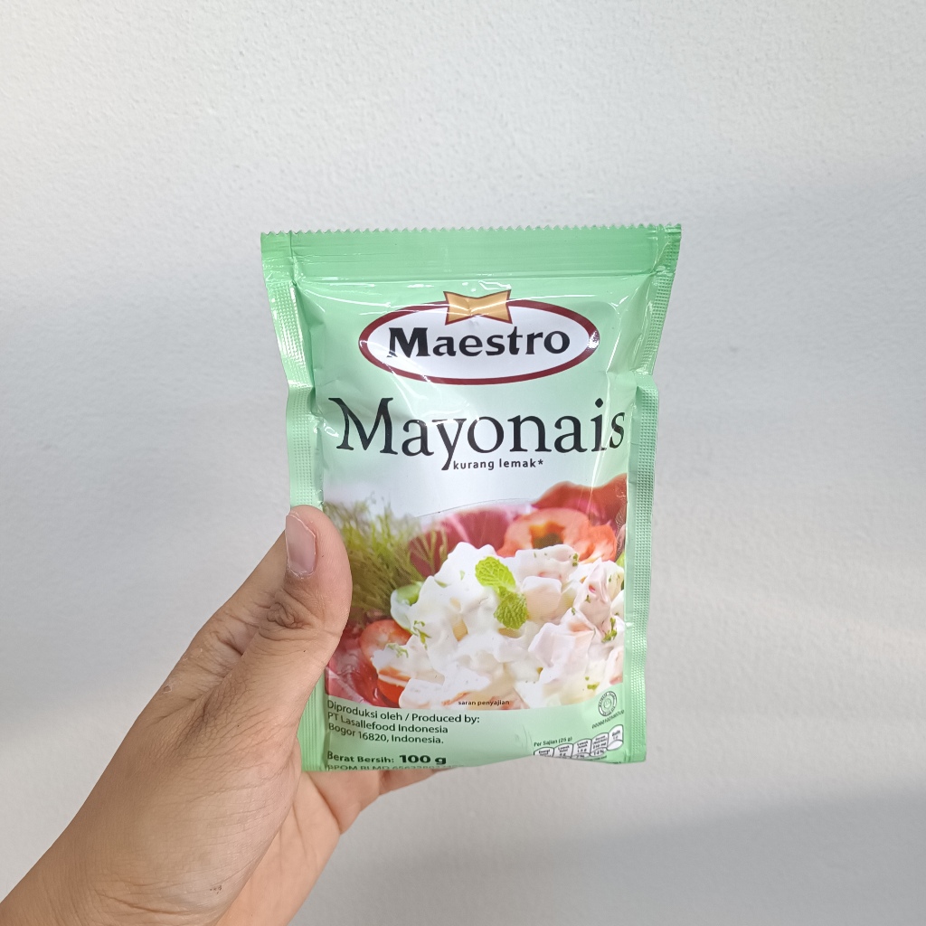 

MAESTRO MAYONAIS SACHET/ MAESTRO MAYONAISE SACHET/ MAESTRO SAUS MAYONAIS SACHET 100GR