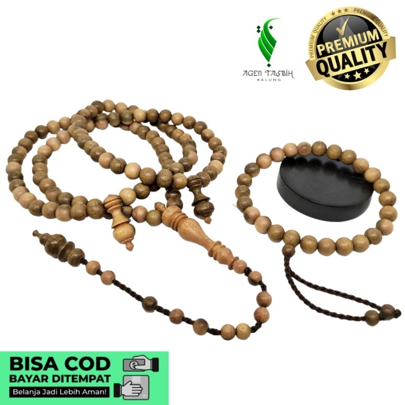Tasbih Dan Gelang Kayu Bidara Madinah size 6-8mm Original