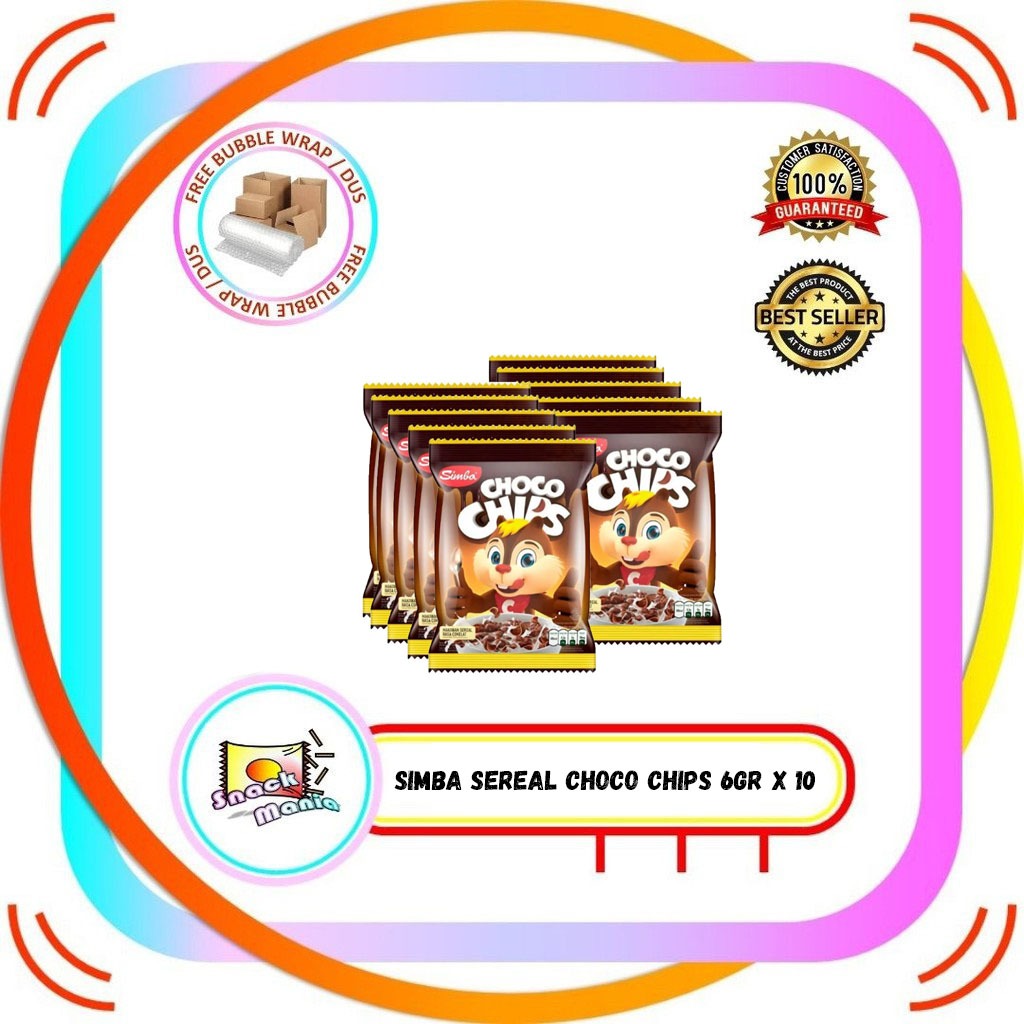 

Simba Sereal Cokelat Choco Chips Chocolate Coklat 6 gr x 10 Sachet