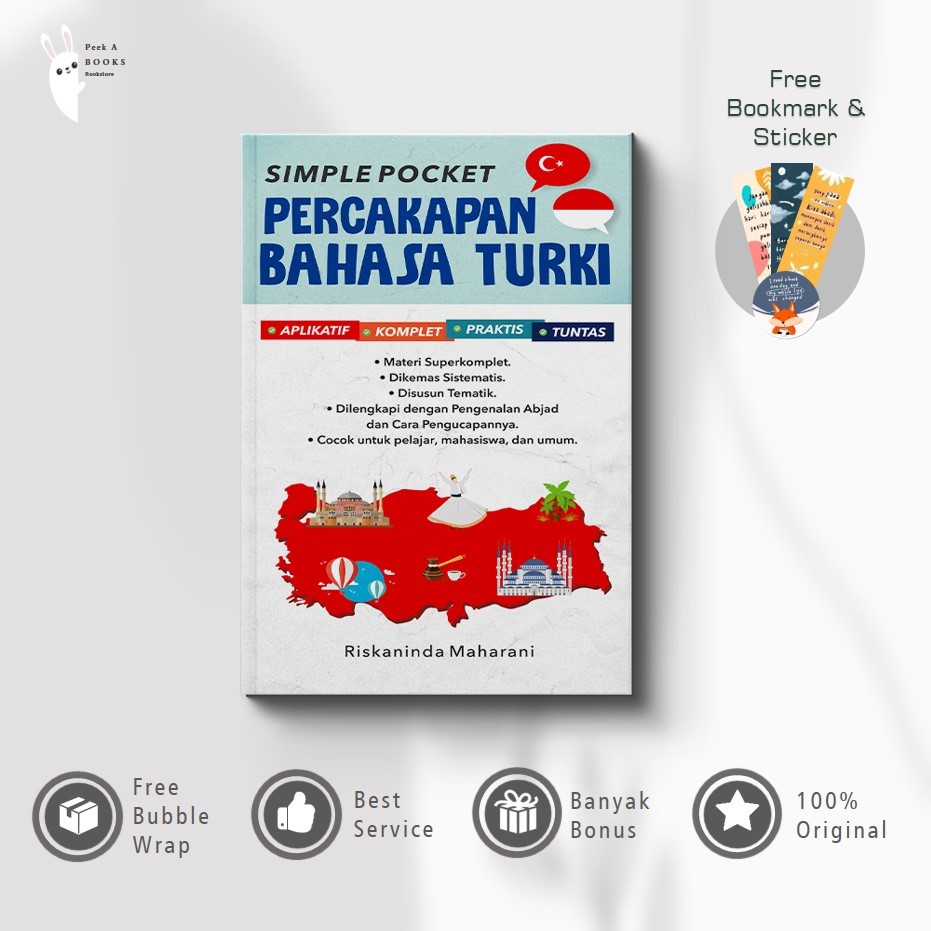 Buku Simple Pocket Percakapan Bahasa Turki | Terang Sejati