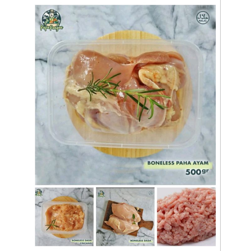 

Boneless Fillet Dada | Fillet Paha | Fillet Dada Cincang | Fillet Paha Cincang - 500 gram