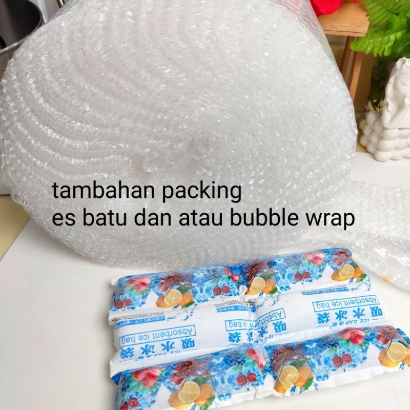 es batu / dry ice es kering tambahan kardus bubble es plastik