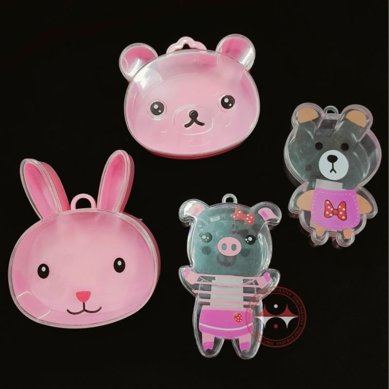 Box Animals Serbaguna / Kotak Plastik Karakter / Penyimpanan Plastik