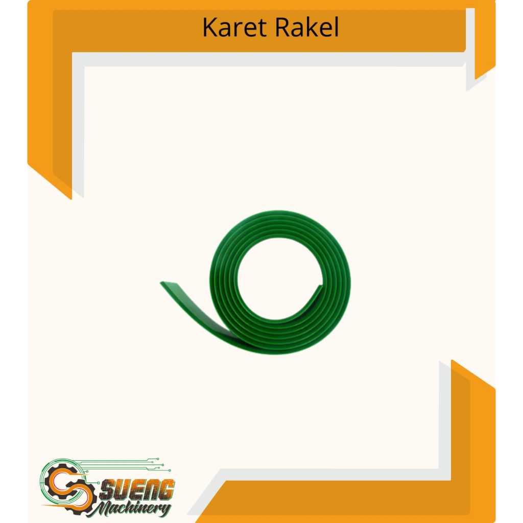 KARET RAKEL SABLON [HIJAU] Panjang 10cm