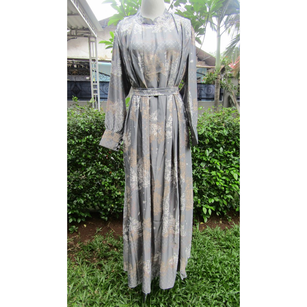 DRESS / GAMIS MODERN KEKINIAN SILKY SATIN  BY WADAH MUSLIM / GAMIS SATIN SILKY MODERN ALL SIZE FIT X