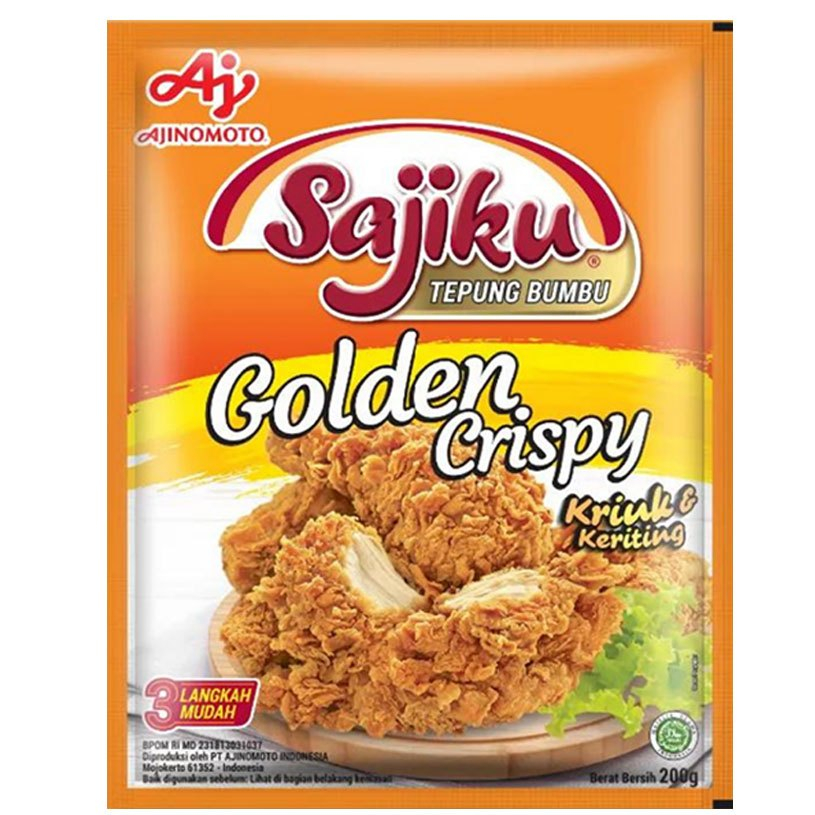 

SAJIKU Tepung Bumbu Golden Crispy 200 Gr