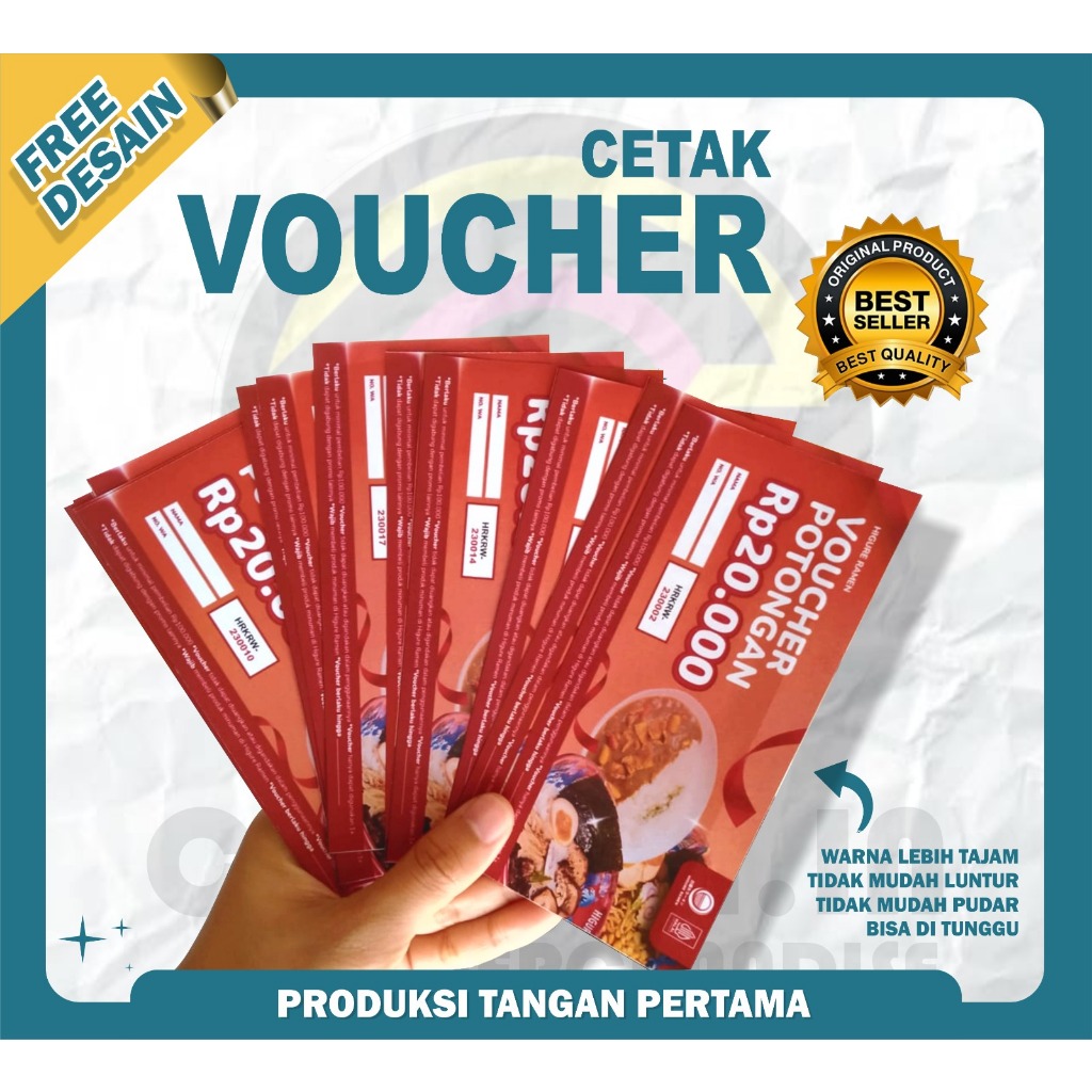 

CETAK VOUCHER / TIKET / TICKET PROMOSI BISNIS USAHA EVENT CUSTOM MURAH