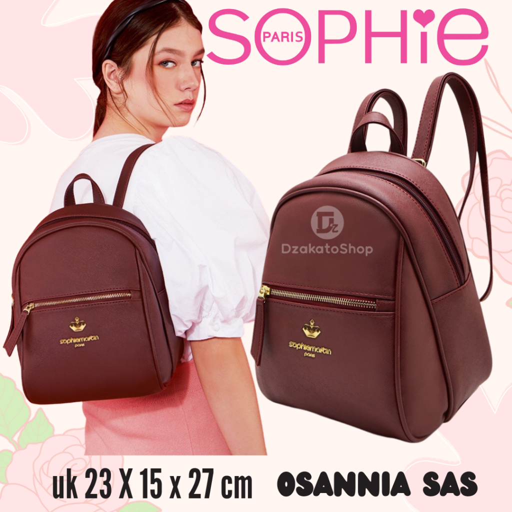 Sophie Martin Paris Tas Ransel Wanita Osannia SAS KAtalog 2025 Original Backpack Bag Dzakatoshop