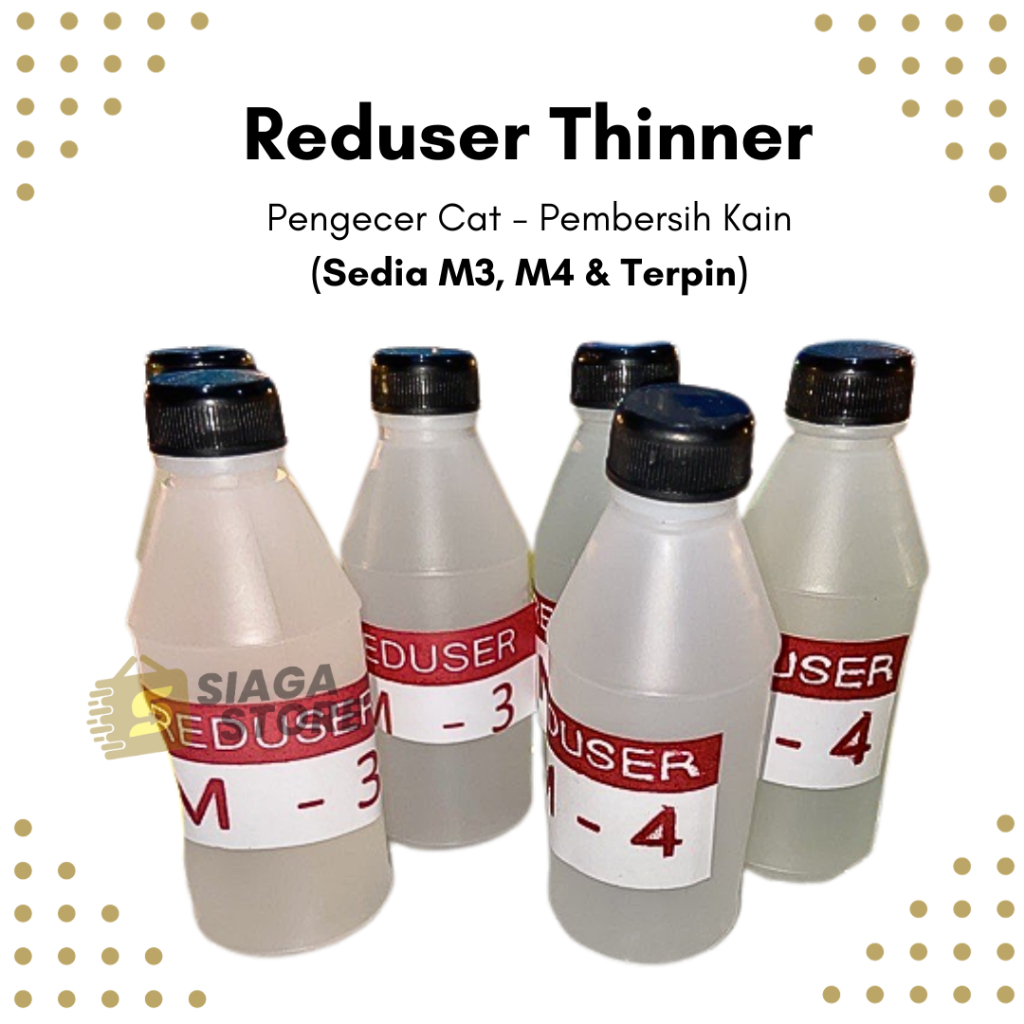 

Reduser M3 / M4 Sablon 100 ml gr Thinner Tiner Pengencer Minyak Air