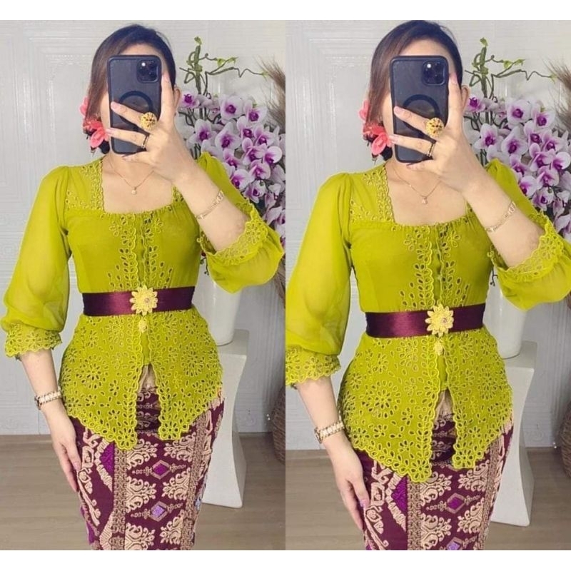 kebaya bordir sabrina || Kebaya Adat Bali Modern || Kebaya Adat Bali Kekinian || Kebaya Adat Bali Mu