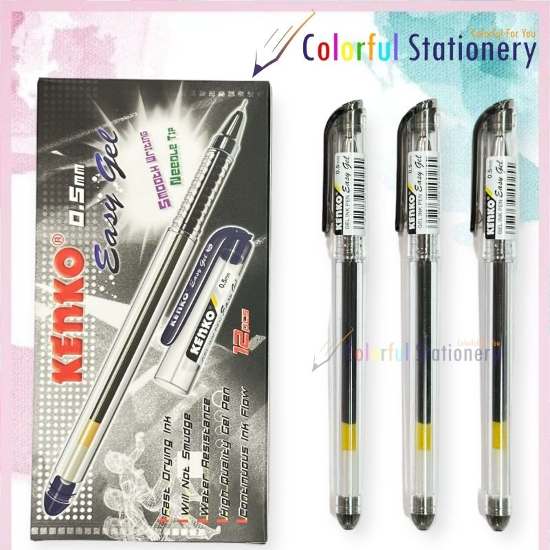 

H7Y Pulpen/Ballpoint/Pen Gel Easy Gell (12 Pcs)