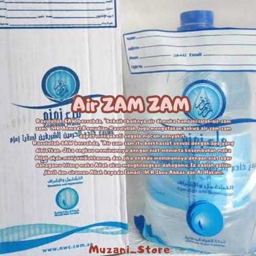 

air zam zam galon 5 liter asli