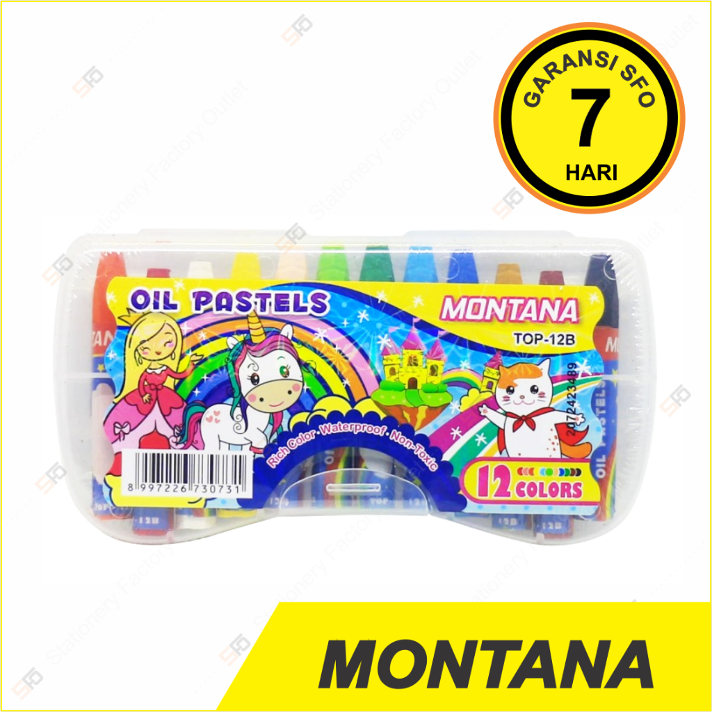 

Crayon Oil Pastel Montana Isi 12 - Krayon Minyak TOP-12B