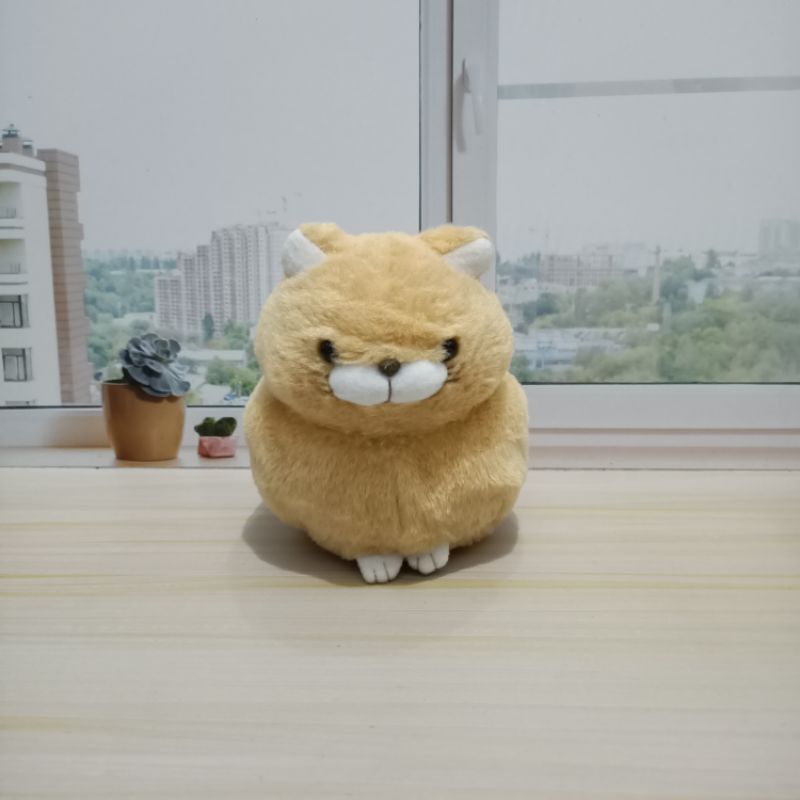 Boneka Kucing Higemanju Fukunyan Coklat Amuse