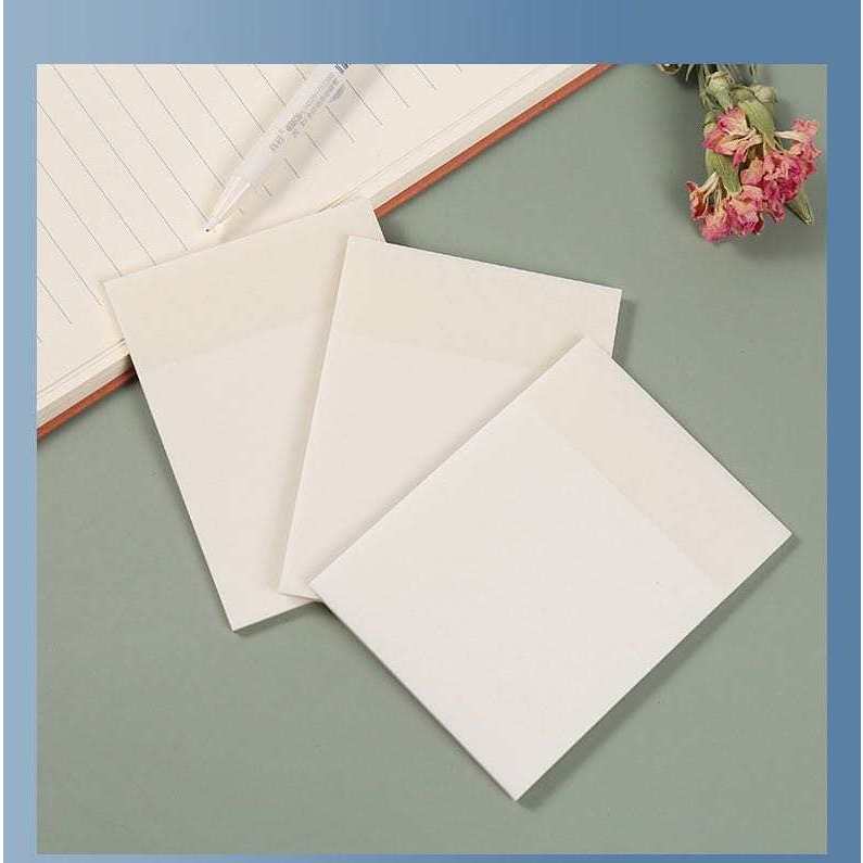 

Sticky Notes Transparan 50 lembar anti Air tahan air / Transparent Sticky notes untuk sekolah kantor / memo bening tempel