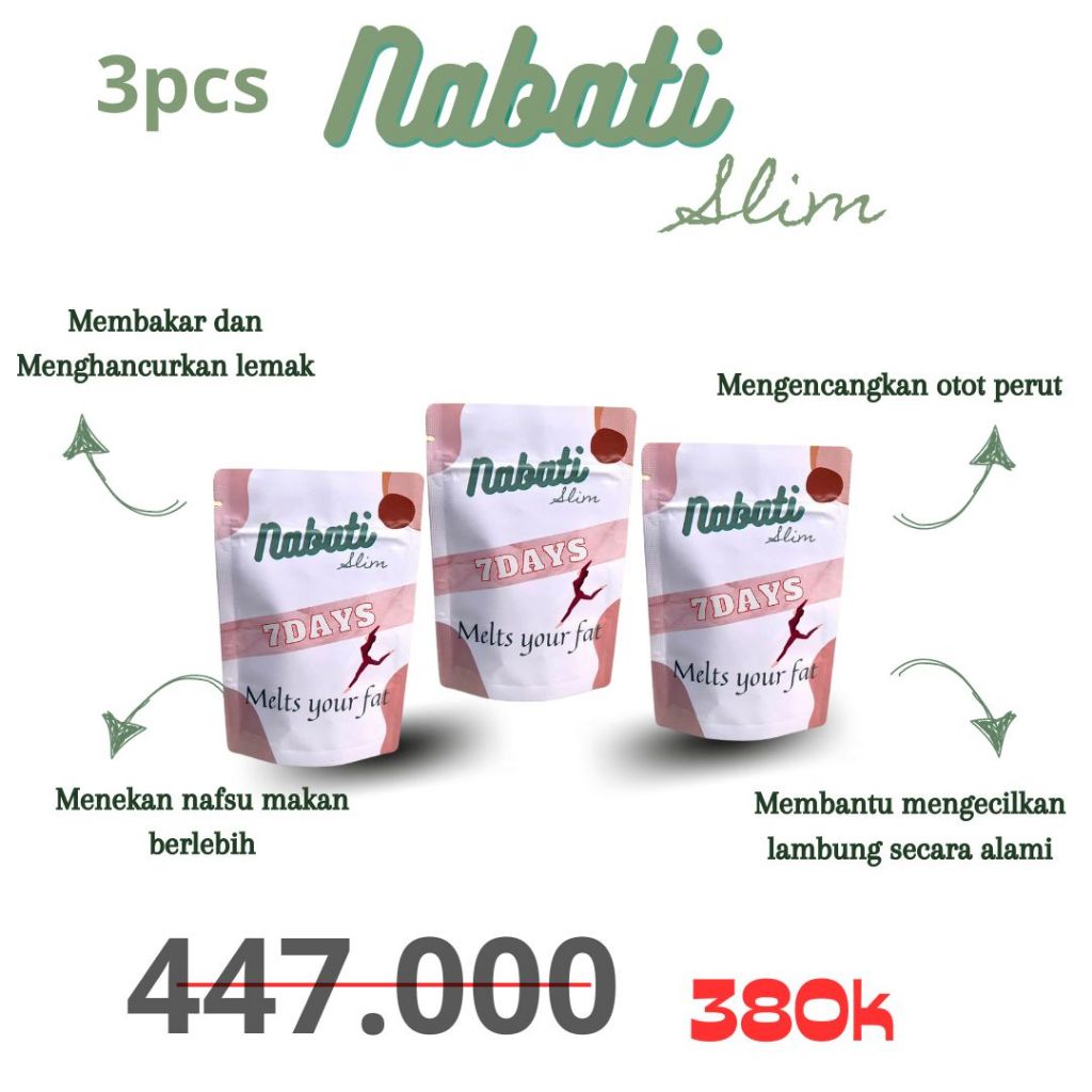 NABATI SLIM SUPLEMEN PELANGSING OBAT PELANGSING PROMO