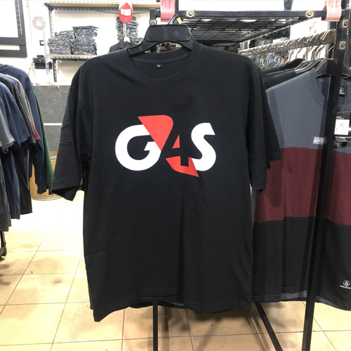 Kaos G4S Security Mercenary Tshirt Bahan 100% Cotton Kombed 30s