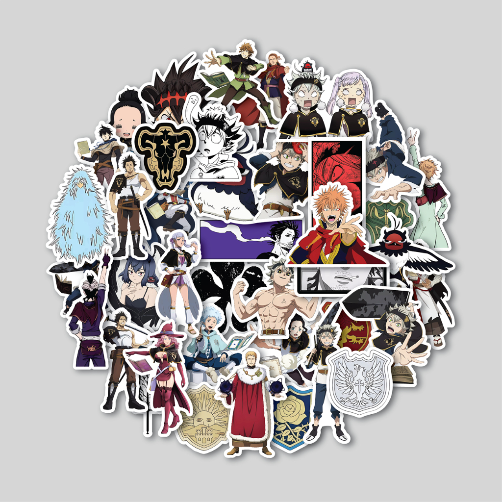 

STICKER PACK BLACK CLOVER | STICKER TUMBLER | STIKER LAPTOP KOPER HELM