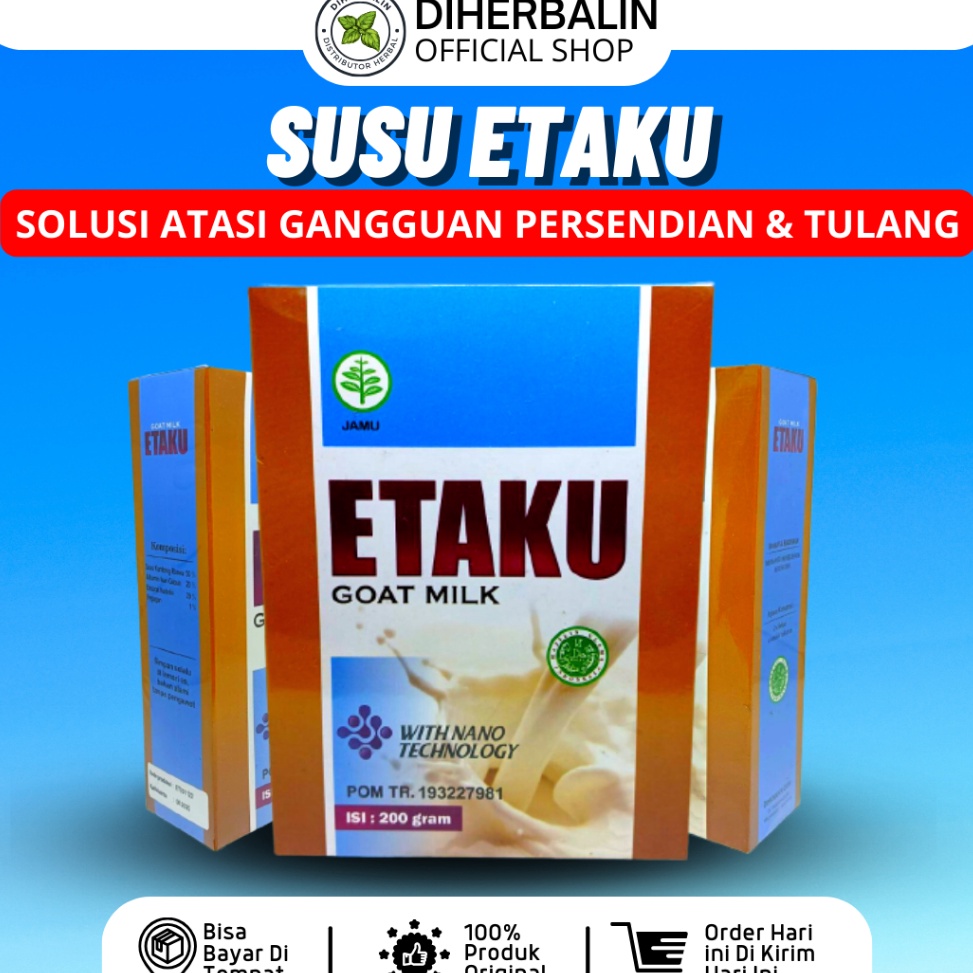 

VIRAL ✅ Susu Etaku - Susu Etawa Bubuk Atasi Nyeri Pinggang Sendi Lutut Osteoarthritis Rematik Asam Urat Osteoporosis Aman Alami Halal BPOM