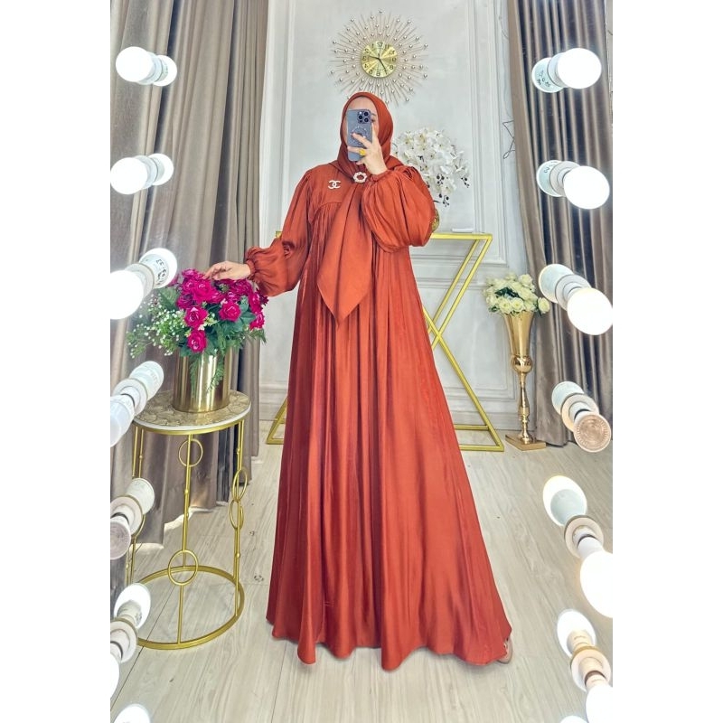 Jesika Set Original By Avrilia Hijab / Gamis Set Kekinian / Gamis Cantik / Gamis Premium / Gamis Mew