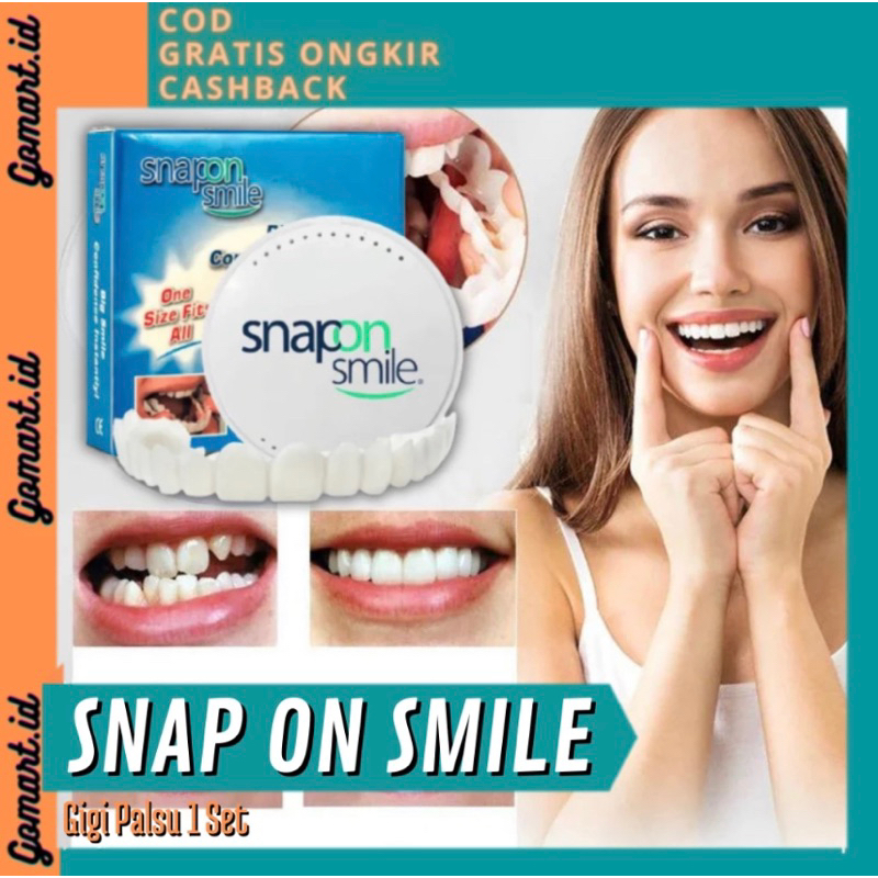 Snap On Smile Gigi Palsu 1 Set Atas Bawah - Gigi Palsu Silikon