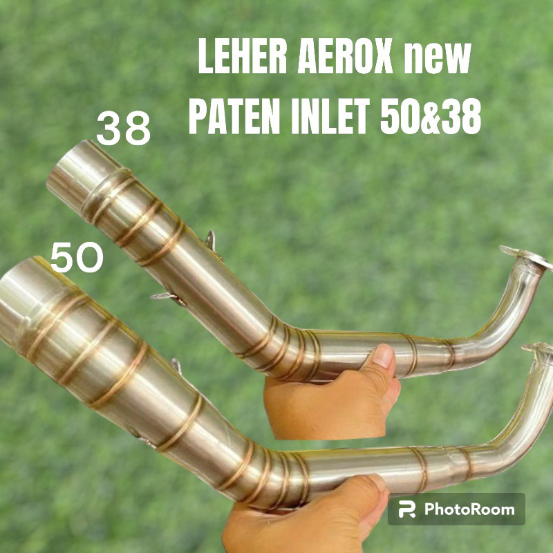 leher aerox new paten inlet 38&50 leher knalpot aerox new